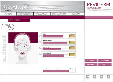 skinalyzer med7-feuchtigkeit